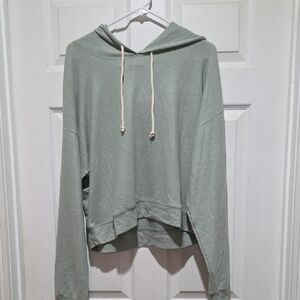 New Double Zero Sage Green Hoodie Sweater